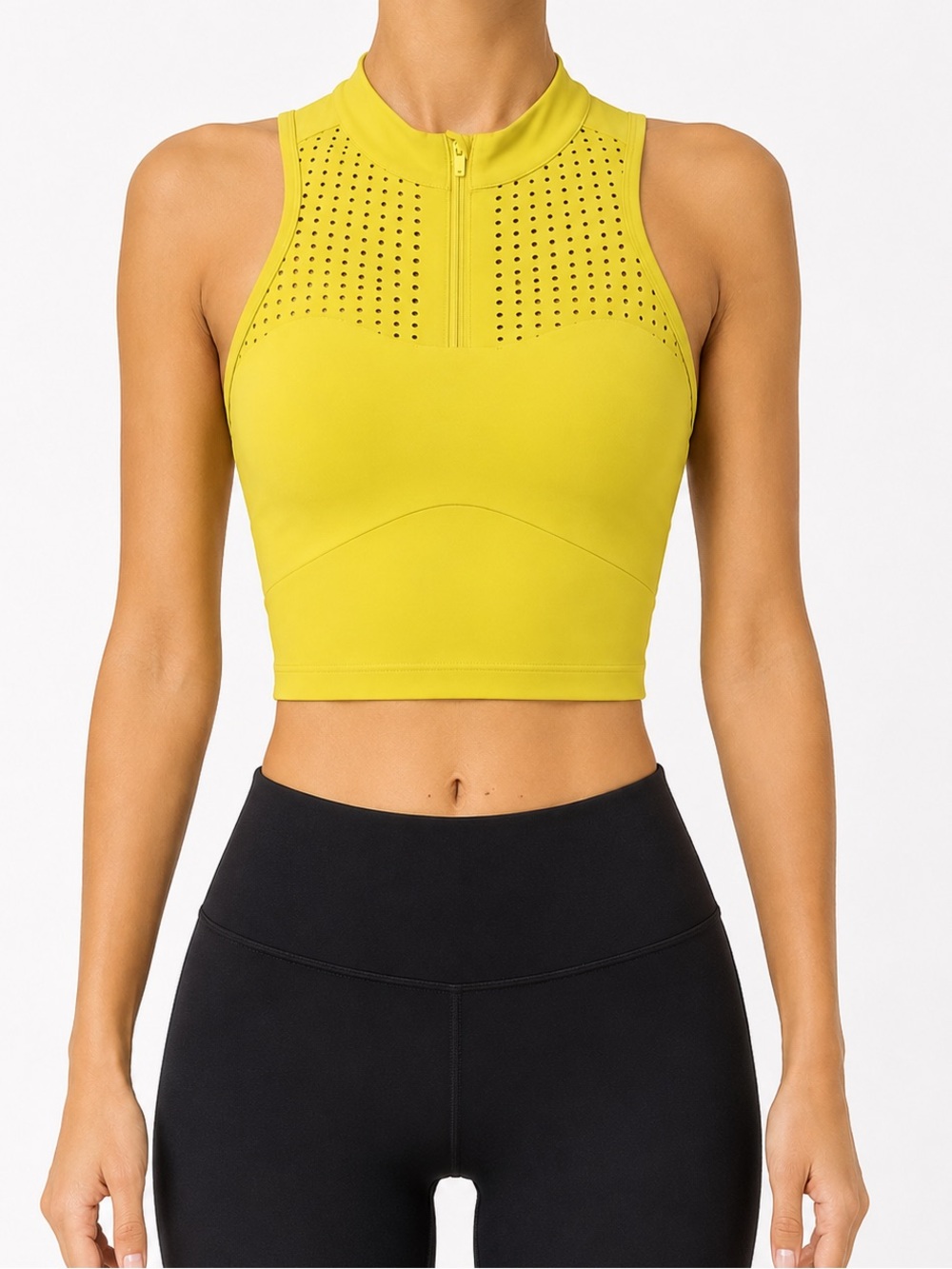 Lululemon Unleash Strength Bra Sz 2 B/C Yellow Serpentine EUC - Picture 1 of 9